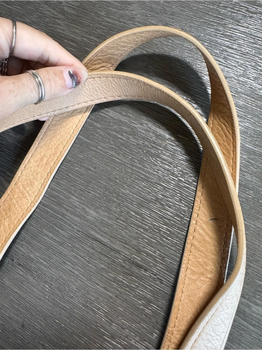 American Leather Co Tan Shoulder Bag Purse Satchel